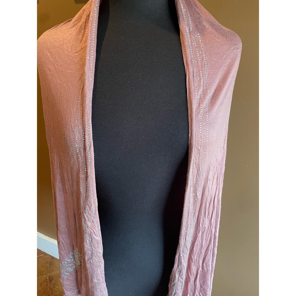 Jeweled Middle Eastern Scarf Pink GUC